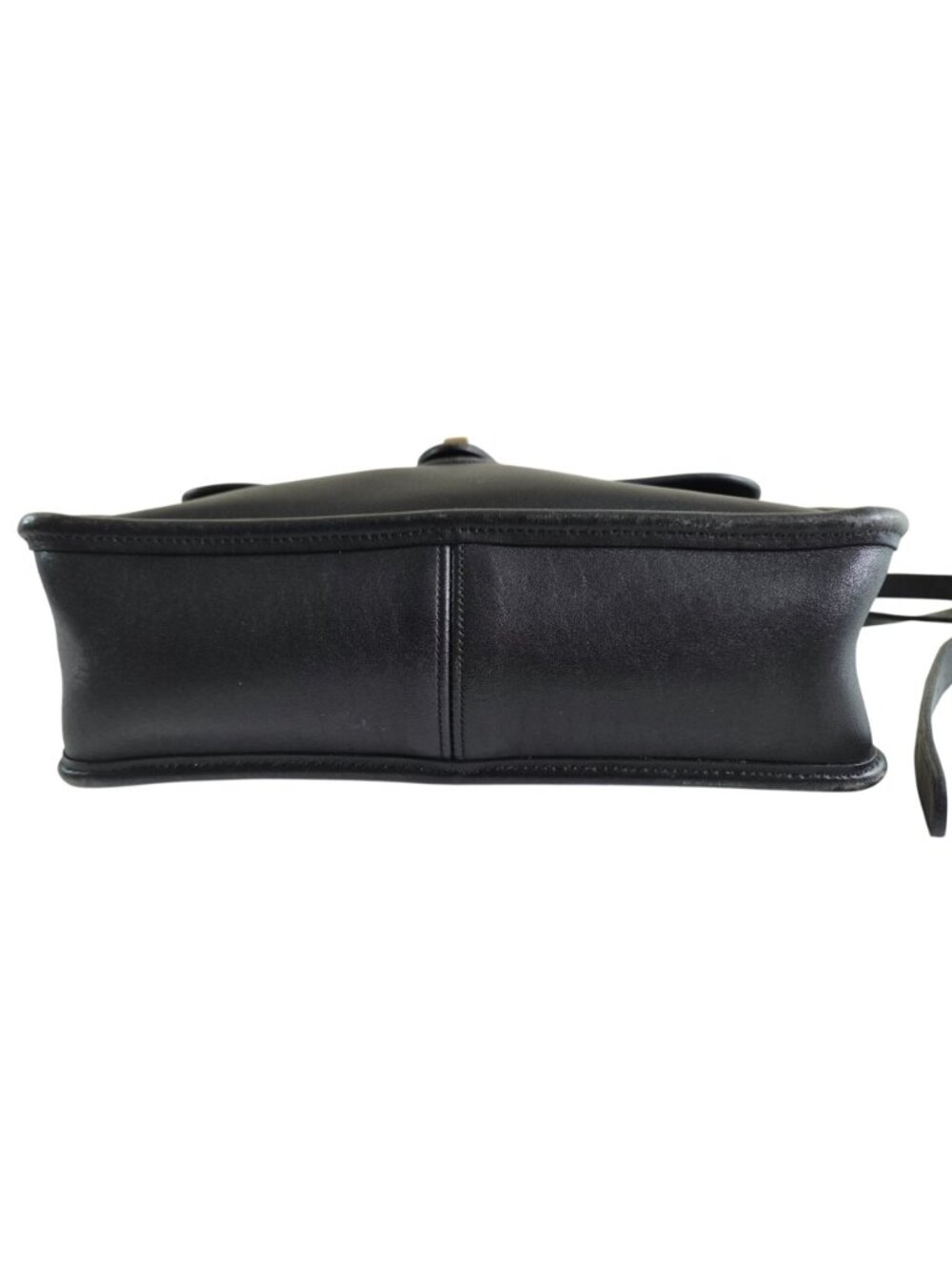 Vtg Coach Willis Bag Black Leather 9927 Cross Body Shoulder Bag Hangtag Made USA - Picture 8 of 16